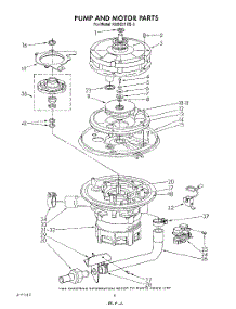 05 - Pump And Motor parts for Kitchenaid Dishwasher KUDC210S3 from AppliancePartsPros.com