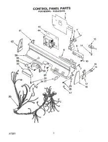 03 - Control Panel, Lit / Optional parts for Kitchenaid Dishwasher KUDJ23HY3 from AppliancePartsPros.com