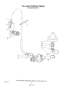 08 - Fill And Overfill parts for Kitchenaid Dishwasher KUDC210S3 from AppliancePartsPros.com