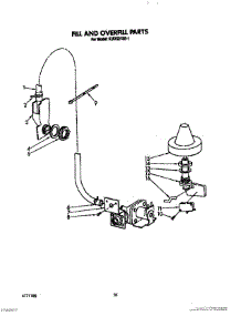 08 - Fill And Overfill parts for Kitchenaid Dishwasher KUDS21SS1 from AppliancePartsPros.com