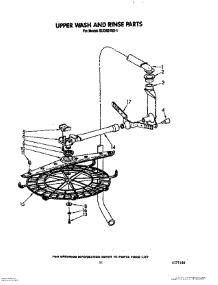 09 - Upperwash And Rinse parts for Kitchenaid Dishwasher KUDS21SS1 from AppliancePartsPros.com