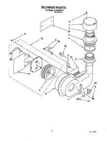02 - Blower parts for Kitchenaid Dishwasher KUDA23ZY0 from AppliancePartsPros.com