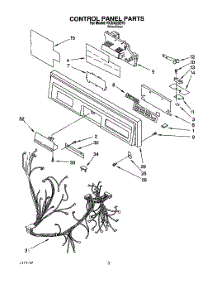 03 - Control Panel, Literature And Optional parts for Kitchenaid Dishwasher KUDA23ZY0 from AppliancePartsPros.com