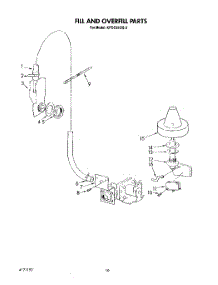 07 - Fill And Overfill parts for Kitchenaid Dishwasher KPDC610S2 from AppliancePartsPros.com