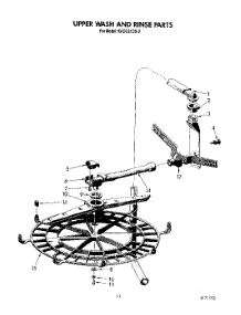 08 - Upper Wash And Rinse parts for Kitchenaid Dishwasher KPDC610S2 from AppliancePartsPros.com
