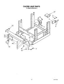 13 - Caster Unit parts for Kitchenaid Dishwasher KPDC610S2 from AppliancePartsPros.com