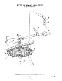 09 - Upper Wash And Rinse parts for Kitchenaid Dishwasher KUDS220ST0 from AppliancePartsPros.com