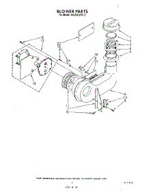 03 - Blower parts for Whirlpool Dishwasher 4KUDA22ST2 from AppliancePartsPros.com