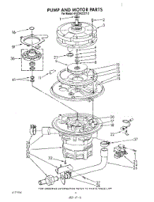 05 - Pump And Motor parts for Whirlpool Dishwasher 4KUDA22ST2 from AppliancePartsPros.com
