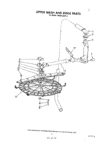 09 - Upper Wash And Rinse parts for Whirlpool Dishwasher 4KUDA22ST2 from AppliancePartsPros.com