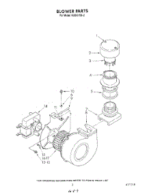 03 - Blower parts for Kitchenaid Dishwasher KUDI21SS2 from AppliancePartsPros.com