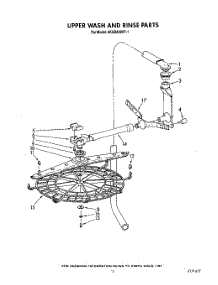 09 - Upper Wash And Rinse parts for Whirlpool Dishwasher 4KUDA220T1 from AppliancePartsPros.com