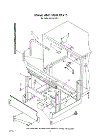 10 - Frame And Tank parts for Whirlpool Dishwasher 4KUDA220T1 from AppliancePartsPros.com