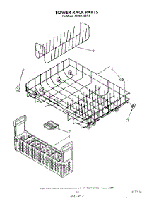 12 - Lower Back parts for Whirlpool Dishwasher 4KUDA22ST2 from AppliancePartsPros.com