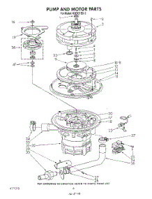 05 - Pump And Motor parts for Kitchenaid Dishwasher KUDI21SS2 from AppliancePartsPros.com