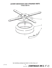 06 - Lower Washarm And Strainer parts for Kitchenaid Dishwasher KUDI21SS2 from AppliancePartsPros.com