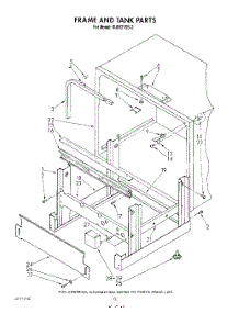 10 - Frame And Tank parts for Kitchenaid Dishwasher KUDI21SS2 from AppliancePartsPros.com