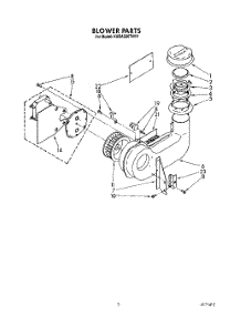 03 - Blower parts for Kitchenaid Dishwasher KUDA220TWH1 from AppliancePartsPros.com