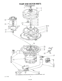 05 - Pump And Motor parts for Kitchenaid Dishwasher KUDI21DS2 from AppliancePartsPros.com