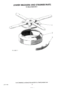 06 - Lower Wash Arm And Strainer parts for Kitchenaid Dishwasher KUDI21DS2 from AppliancePartsPros.com