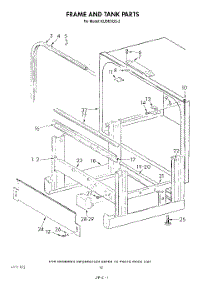 10 - Frame And Tank parts for Kitchenaid Dishwasher KUDI21DS2 from AppliancePartsPros.com