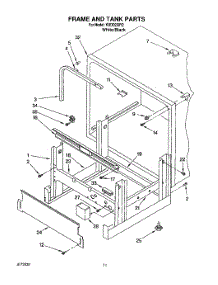 09 - Frame And Tank parts for Kitchenaid Dishwasher KUDD230Y2 from AppliancePartsPros.com