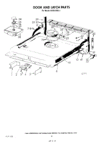13 - Door And Latch parts for Kitchenaid Dishwasher KUDI21DS2 from AppliancePartsPros.com