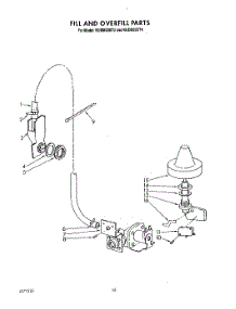 08 - Fill And Overfill parts for Kitchenaid Dishwasher KUDM220T3 from AppliancePartsPros.com