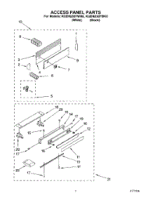 02 - Access Panel parts for Kitchenaid Dishwasher KUDN230YWH0 from AppliancePartsPros.com