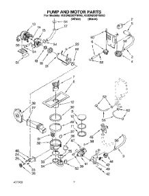 05 - Pump And Motor parts for Kitchenaid Dishwasher KUDN230YWH0 from AppliancePartsPros.com