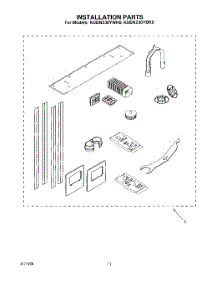 08 - Installation parts for Kitchenaid Dishwasher KUDN230YWH0 from AppliancePartsPros.com