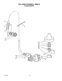 08 - Fill And Overfill parts for Kitchenaid Dishwasher KUDP22ST2 from AppliancePartsPros.com