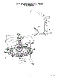 09 - Upper Wash And Rinse parts for Kitchenaid Dishwasher KUDP22ST2 from AppliancePartsPros.com