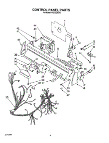 04 - Control Panel, Lit / Optional parts for Kitchenaid Dishwasher KUDJ230Y0 from AppliancePartsPros.com
