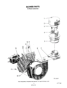 03 - Blower parts for Kitchenaid Dishwasher KUDC210S1 from AppliancePartsPros.com