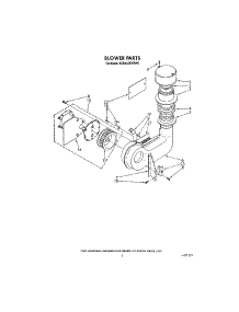03 - Blower parts for Kitchenaid Dishwasher KUDA22SWWH0 from AppliancePartsPros.com