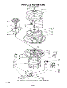 05 - Pump And Motor parts for Kitchenaid Dishwasher KUDC210S1 from AppliancePartsPros.com
