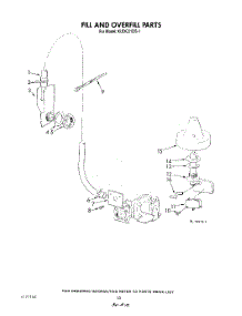 08 - Fill And Overfill parts for Kitchenaid Dishwasher KUDC210S1 from AppliancePartsPros.com