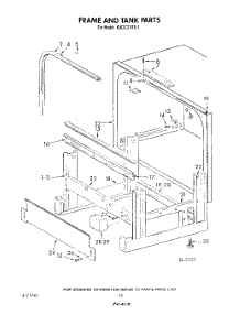 10 - Frame And Tank parts for Kitchenaid Dishwasher KUDC210S1 from AppliancePartsPros.com