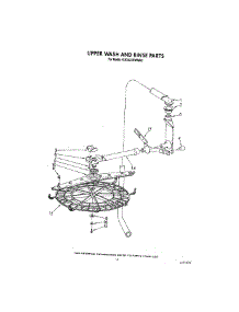 09 - Upper Wash And Rinse parts for Kitchenaid Dishwasher KUDA22SWWH0 from AppliancePartsPros.com
