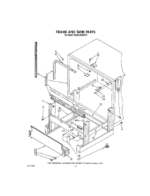 10 - Frame And Tank parts for Kitchenaid Dishwasher KUDA22SWWH0 from AppliancePartsPros.com