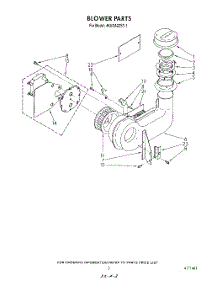 03 - Blower parts for Whirlpool Dishwasher 4KUDA22ST1 from AppliancePartsPros.com