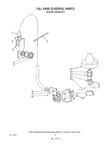 08 - Fill And Over Fill parts for Whirlpool Dishwasher 4KUDA22ST1 from AppliancePartsPros.com