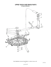 09 - Upper Wash And Rinse parts for Whirlpool Dishwasher 4KUDA22ST1 from AppliancePartsPros.com