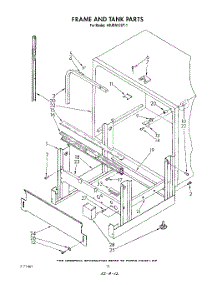 10 - Frame And Tank parts for Whirlpool Dishwasher 4KUDA22ST1 from AppliancePartsPros.com