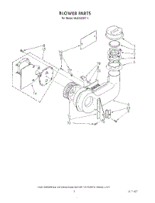 03 - Blower parts for Whirlpool Dishwasher 4KUDS220T1 from AppliancePartsPros.com