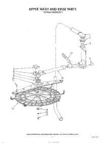 09 - Upper Wash And Rinse parts for Whirlpool Dishwasher 4KUDS220T1 from AppliancePartsPros.com