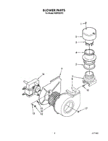 03 - Blower parts for Kitchenaid Dishwasher KUDP22GT2 from AppliancePartsPros.com