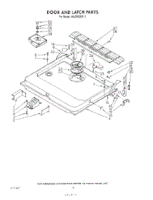 13 - Door And Latch parts for Whirlpool Dishwasher 4KUDS220T1 from AppliancePartsPros.com
