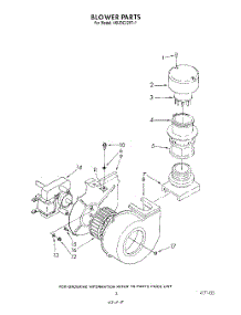 03 - Blower parts for Whirlpool Dishwasher 4KUDC220T1 from AppliancePartsPros.com